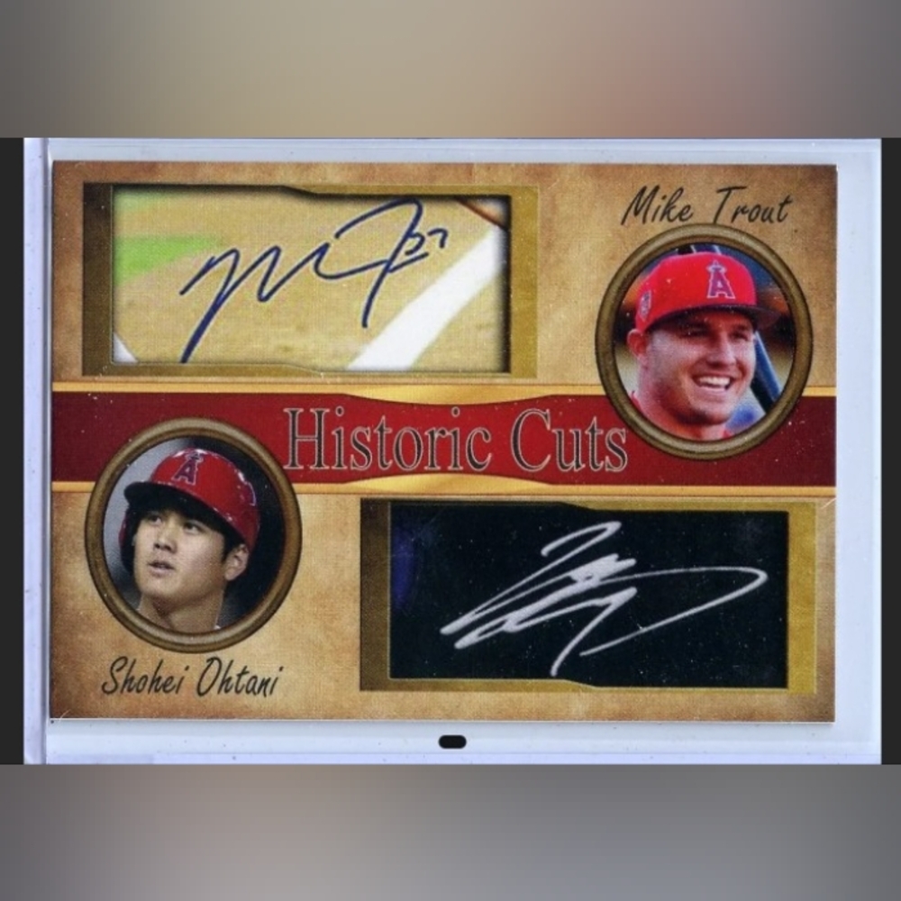 Mike Trout and Shohei Ohtani - ANGELS - 2019 Historic Cuts - Limited Edition -